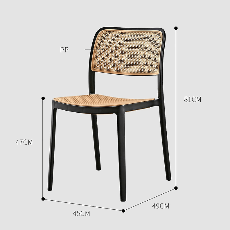 Pack 4 Sillas Feronia Negras | Ideal para Exteriores | Comedor-3