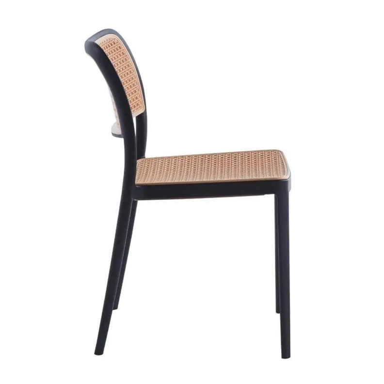 Pack 4 Sillas Feronia Negras | Ideal para Exteriores | Comedor-5