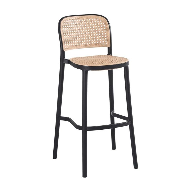 Sets 4 Taburete Montana Negros (Altura del asiento 65cm) /Pandalino	-1