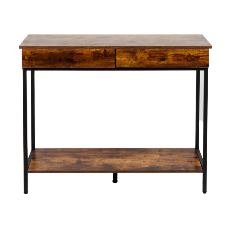 Arrimo Betania 2 Cajones | Madera Natural | Diseno Compacto Cafe