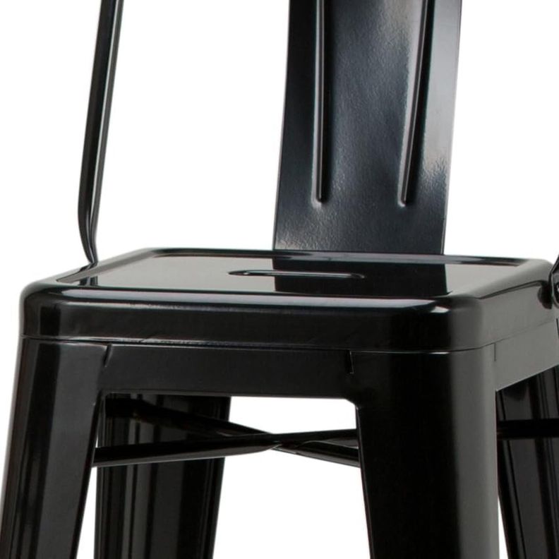 Pack 4 Taburetes Tolix Negros | Diseño Industrial para Cocina y Bar-3