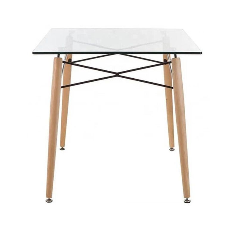 Mesa Rectangular Nórdica Noha 140x90 | Vidrio templado |-1
