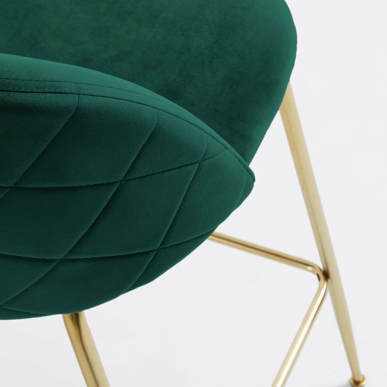 Pack 2 Taburetes Maya Velvet 66 cm Verde | Estilo Elegante y Cómodo-5