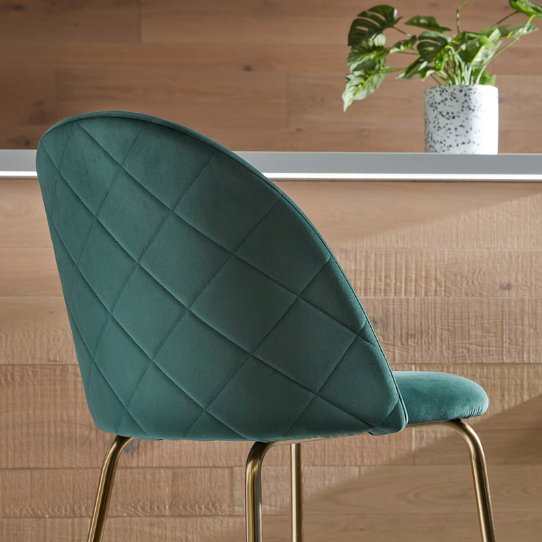 Pack 2 Taburetes Maya Velvet 66 cm Verde | Estilo Elegante y Cómodo-2