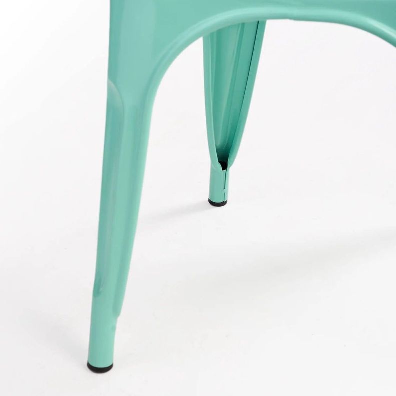 Pack 4 Silla Tolix Acero Menta | Resistente para Exterior e Interior-4