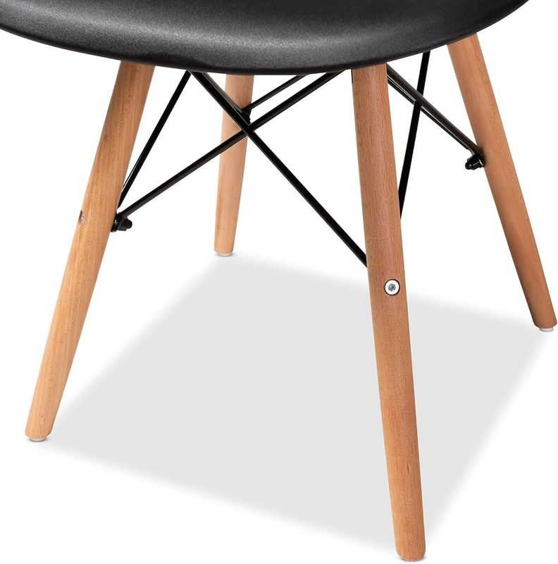 Pack 4 Sillas Eames Negras | Ideal Hogar y Oficina-4