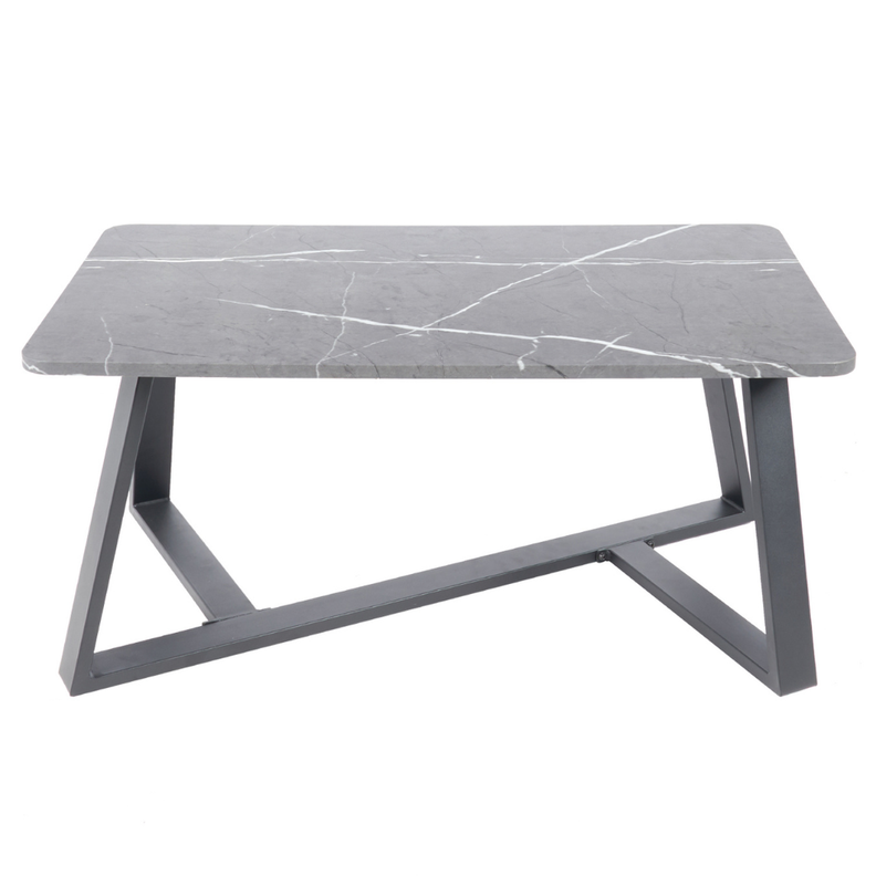 Mesa de Centro Filippa Mármol y Metal, Moderna y Versátil-0