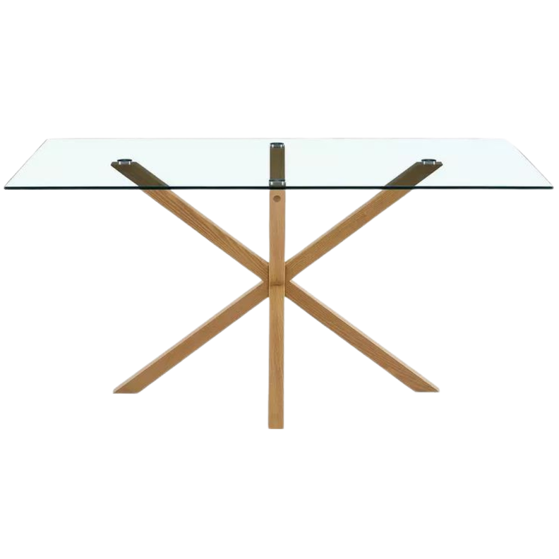Mesa Rectangular Greta 160x90 | Elegante-Resistente | Vidrio Templado-0