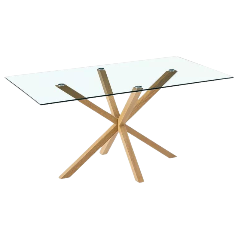 Mesa Rectangular Greta 160x90 | Elegante-Resistente | Vidrio Templado-2