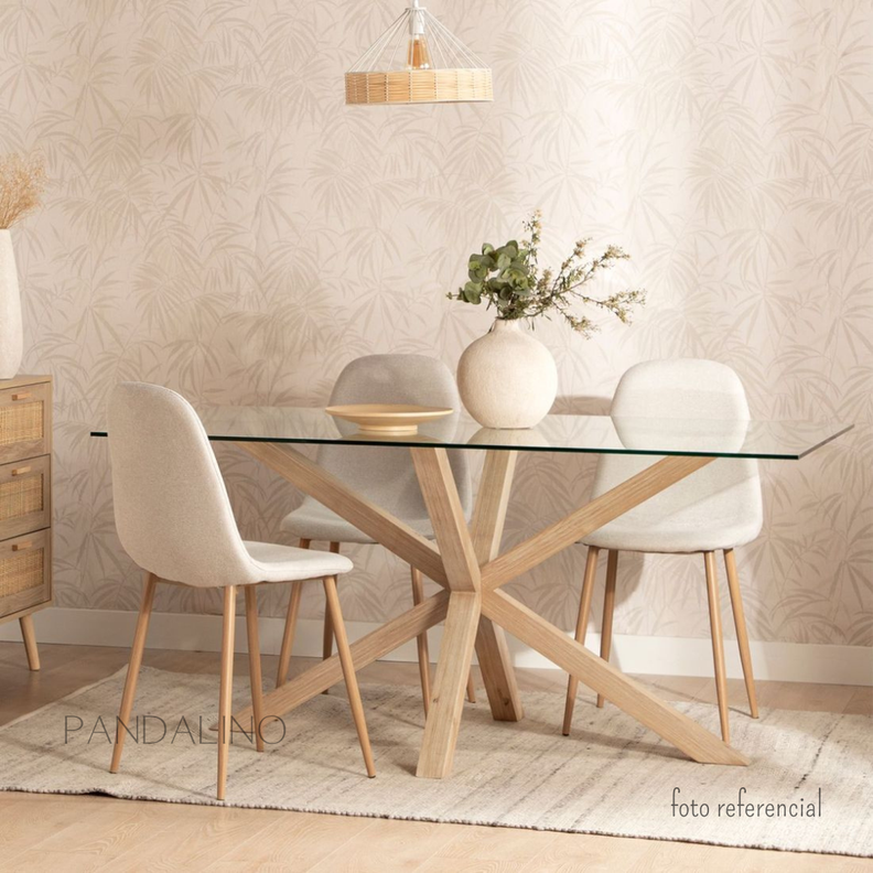 Mesa Rectangular Greta 160x90 | Elegante-Resistente | Vidrio Templado-4