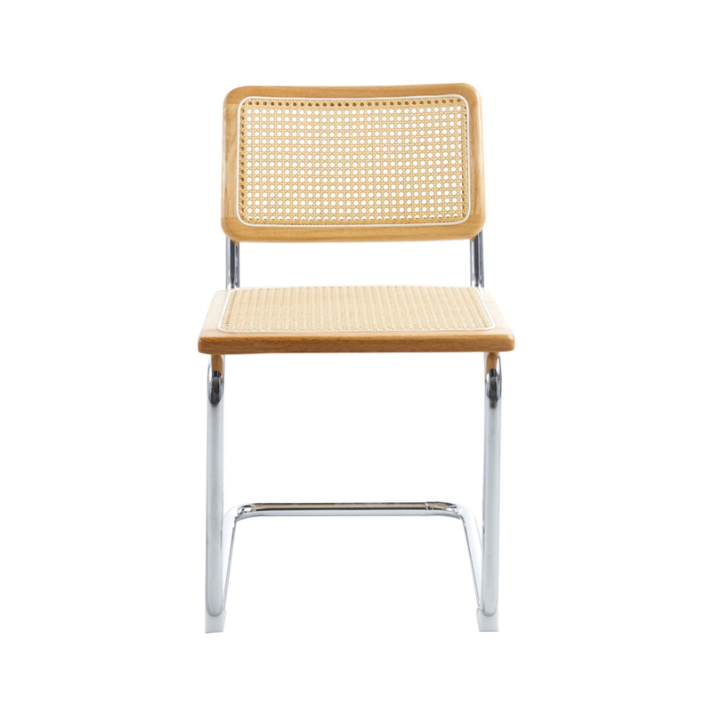 Pack 2 Silla Voladiza color Natural | Ratan & Metal | Comedor/Living-7