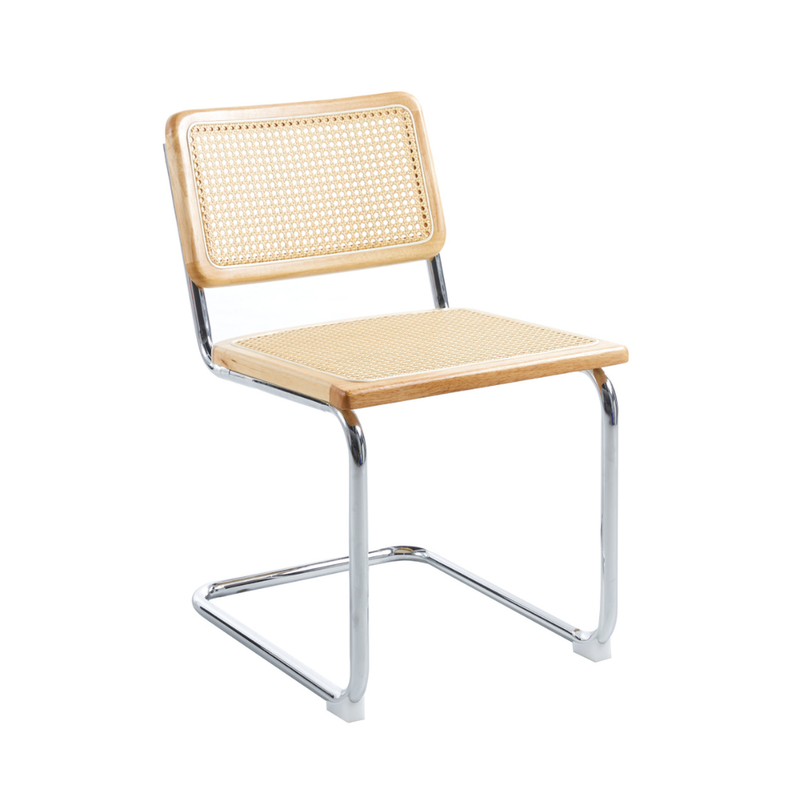 Pack 2 Silla Voladiza color Natural | Ratan & Metal | Comedor/Living-9