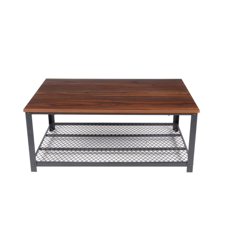 Mesa de Centro Industrial Aurora - Madera y Metal-0