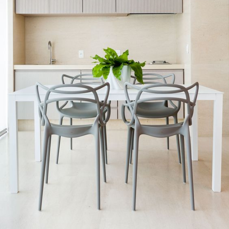 Pack 4 Sillas Gris Masters | Ideal Terraza y Interior-2