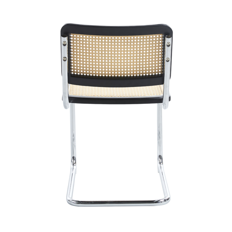 Pack 2 Silla Voladiza color Negro | Ratan & Metal | Comedor/Living-5
