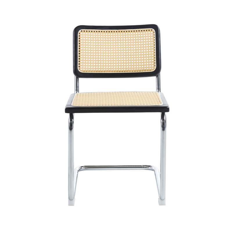 Pack 2 Silla Voladiza color Negro | Ratan & Metal | Comedor/Living-6