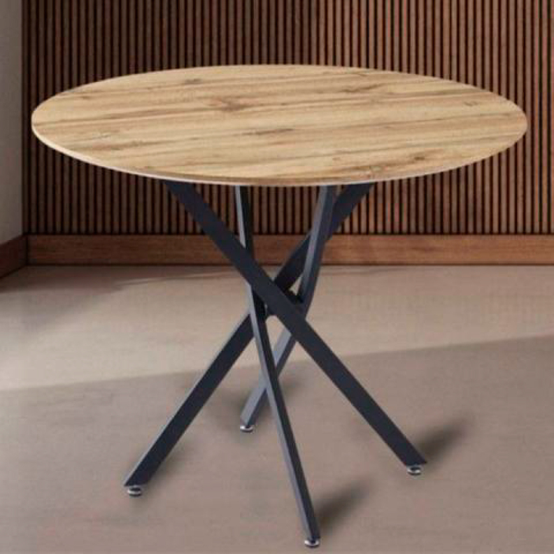 Mesa redonda de comedor Cira 100cm - Estilo industrial-4