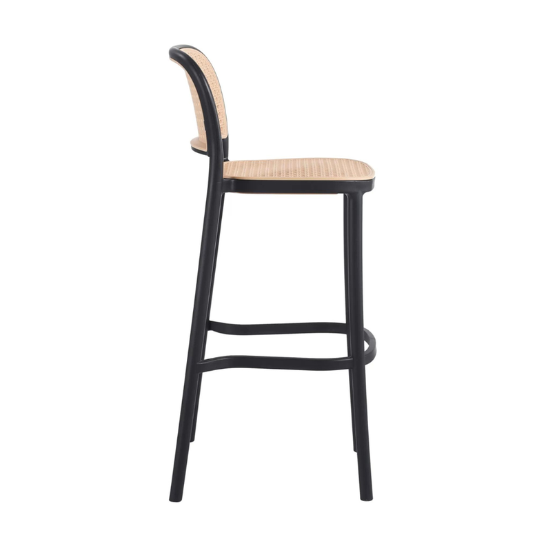 Pack 2 Taburete Montana Negro 65cm | Rattan Sintético, Exterior-5