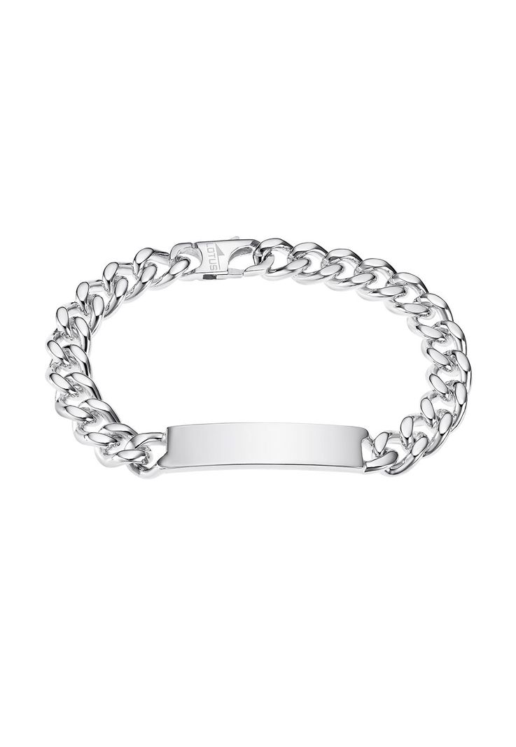 Pulsera Lp3433-2/1 Lotus Silver Hombre Urban Man Plateado Metalico