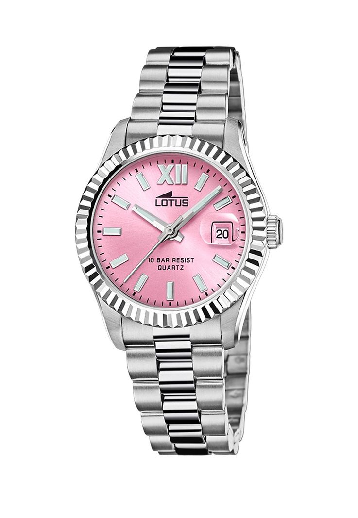 Reloj 18930/8 Lotus Celeste Mujer The Ambassadors Collections Plateado Metalico