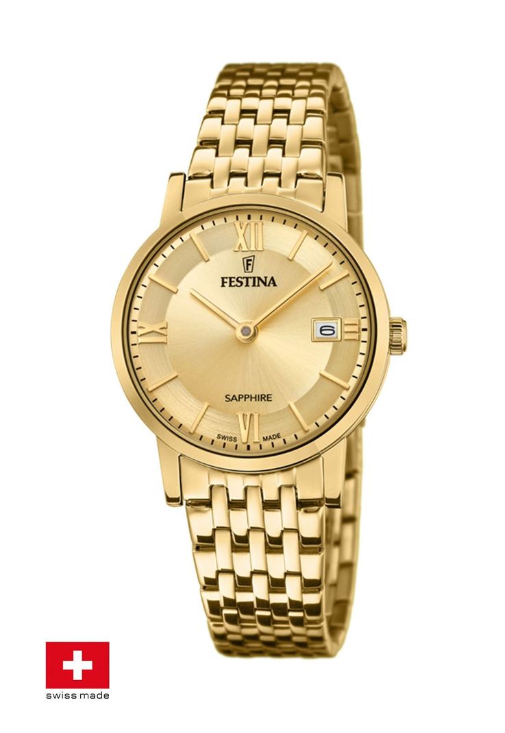 Reloj F20021/2 Festina Swiss Dorado Mujer Swiss Made-1