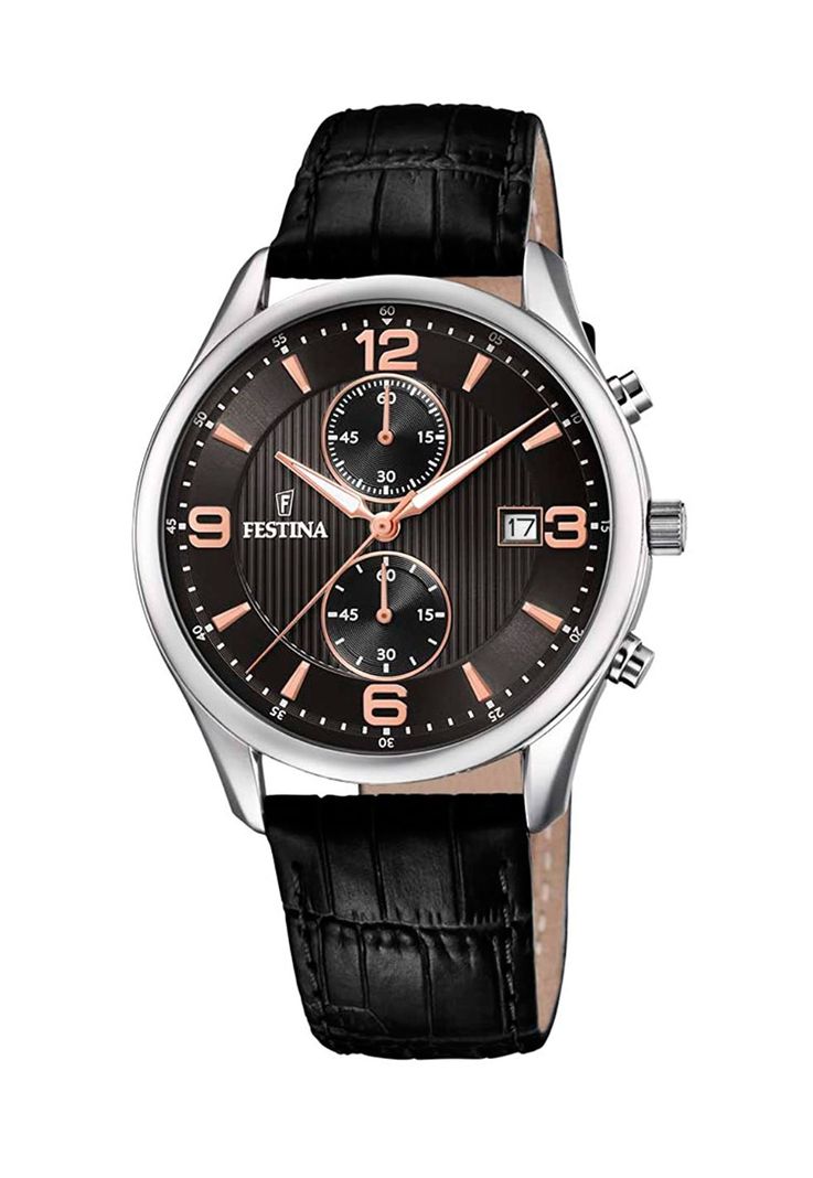 Reloj F6855/7 Festina Plateado Hombre Retro-0