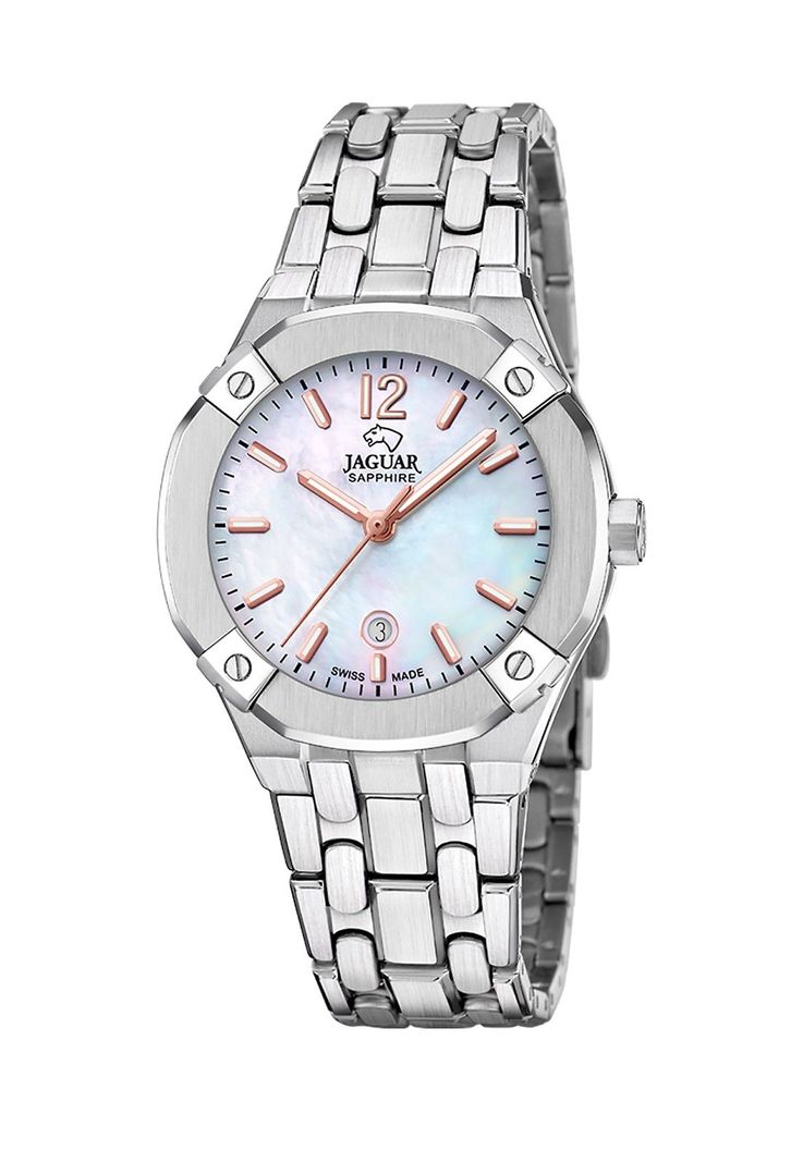 Reloj J1016/1 Jaguar Swiss Plateado Mujer Diplomatic-0
