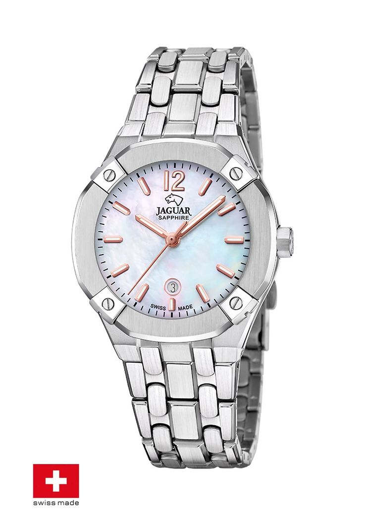 Reloj J1016/1 Jaguar Swiss Plateado Mujer Diplomatic-1