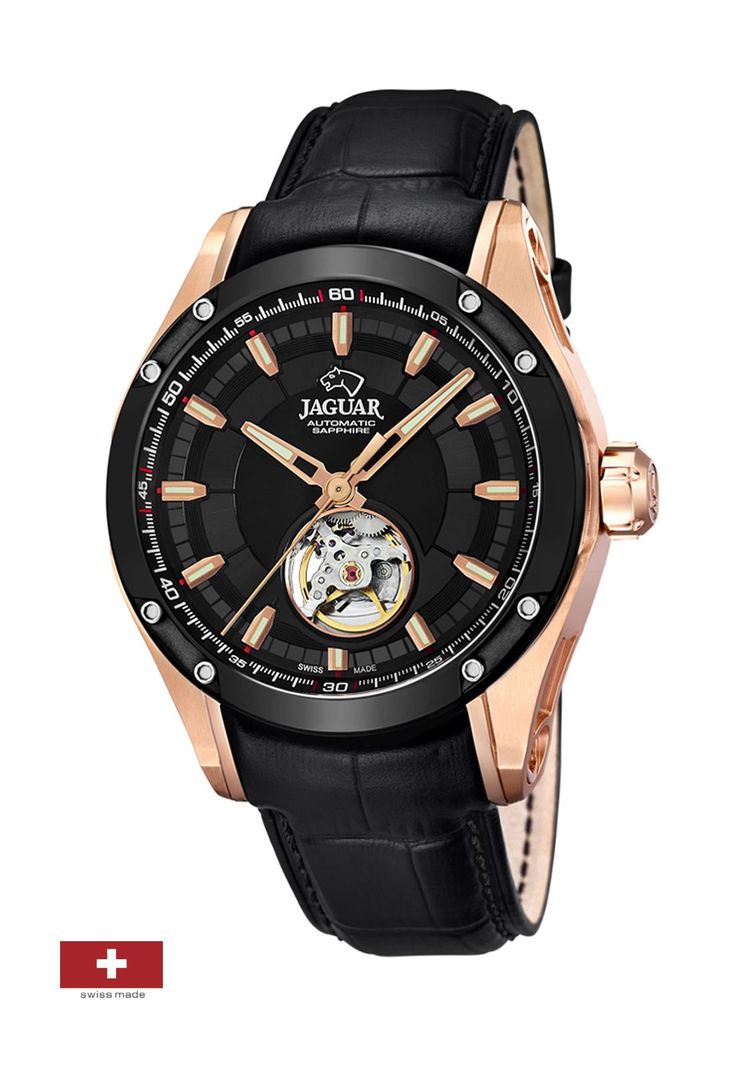 Reloj J814/A Jaguar Negro Hombre Automatico-1