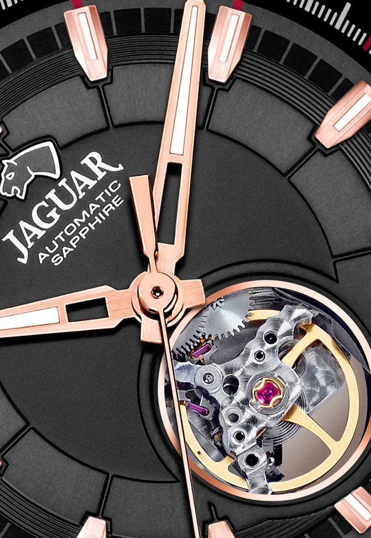 Reloj J814/A Jaguar Negro Hombre Automatico-4