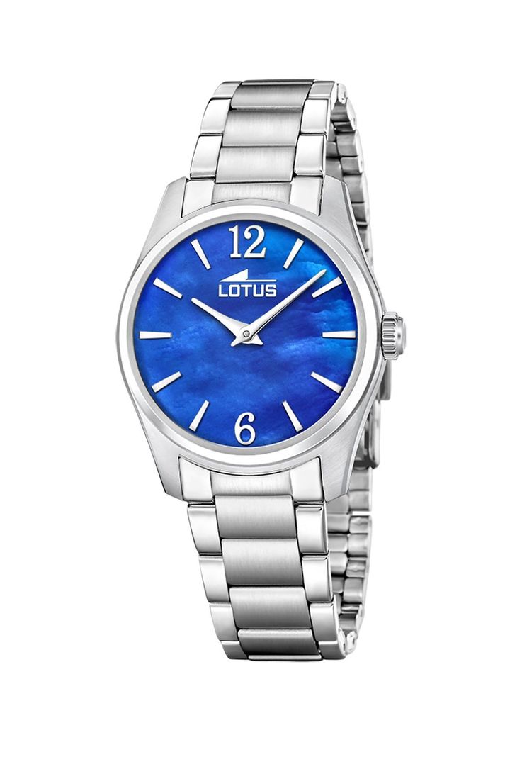 Reloj 19061/4 Lotus Azul Mujer Acero Clasico Plateado