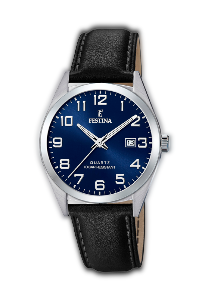 Reloj F20446/2 Festina Azul Hombre Acero Clásico-0