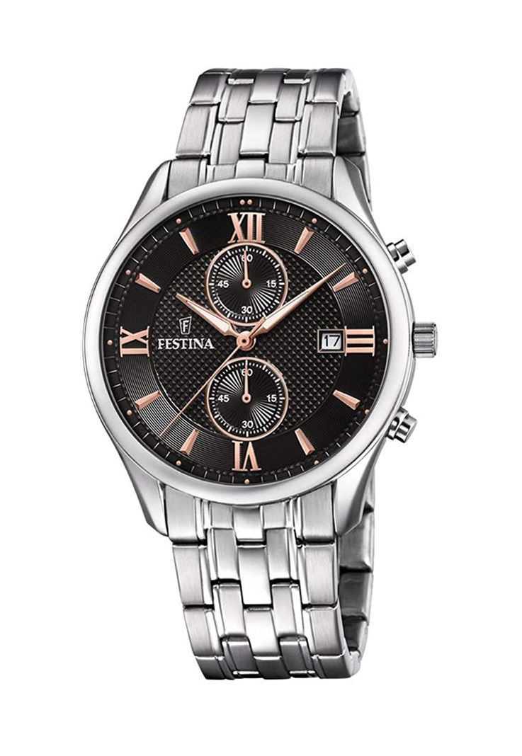 Reloj F6854/7 Festina Plateado Hombre Retro-0