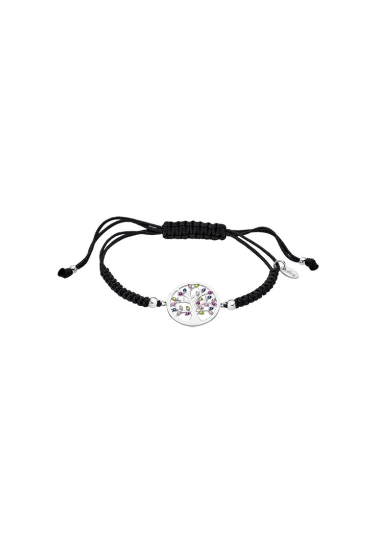 Pulsera Lp1890-2/3 Lotus Silver Mujer Tree Of Life Plateado Metalico