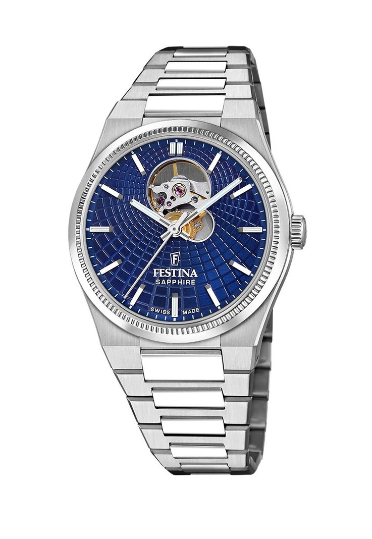 Reloj F20053/2 Festina Swiss Azul Hombre Automático-0