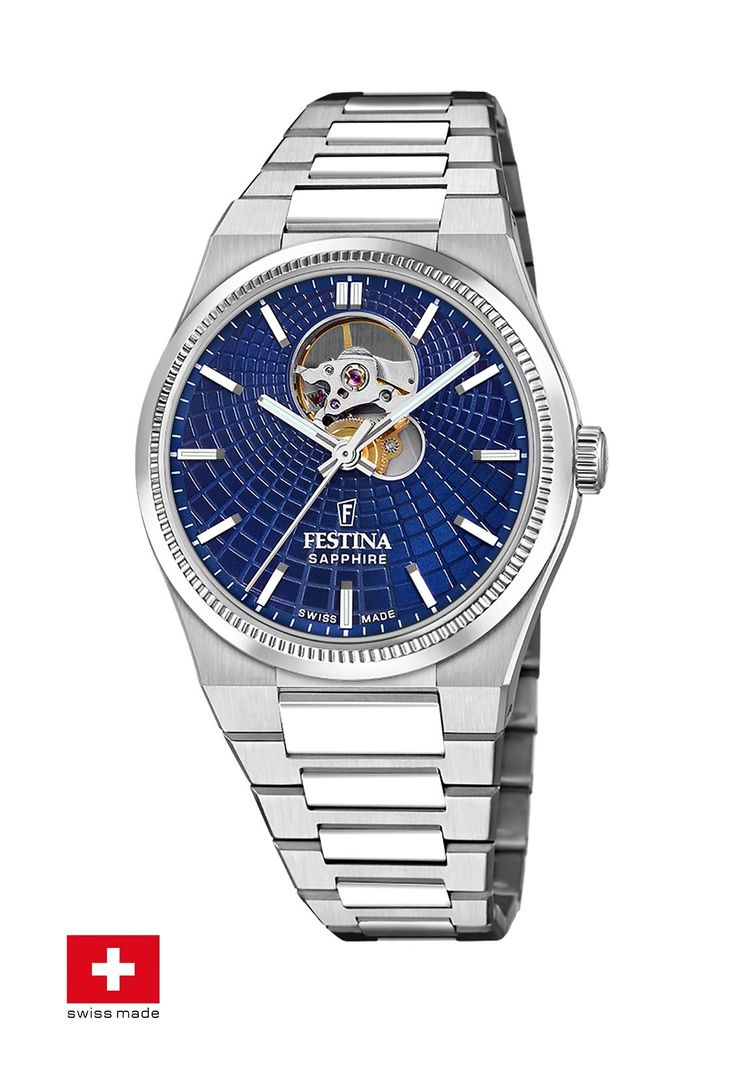 Reloj F20053/2 Festina Swiss Azul Hombre Automático-1