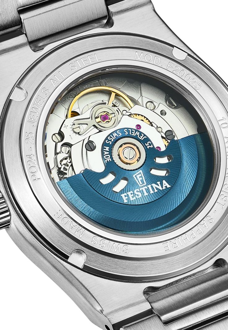 Reloj F20053/2 Festina Swiss Azul Hombre Automático-4