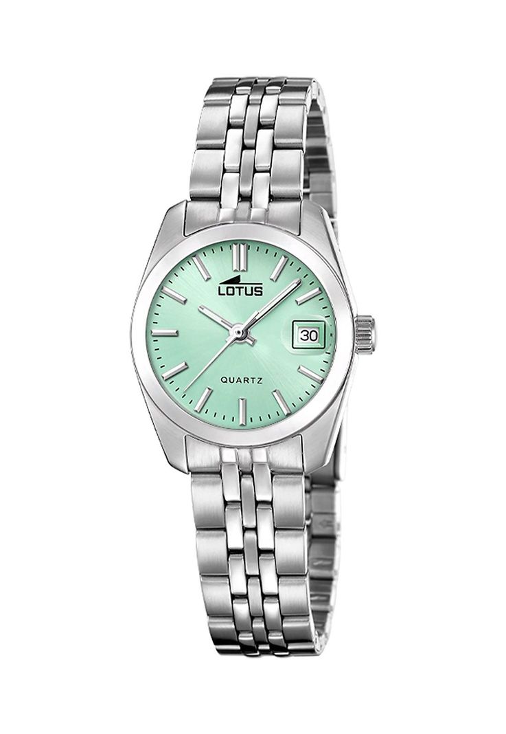 Reloj 18992/4 Lotus Verde Mujer The Ambassadors Collections Plateado Metalico