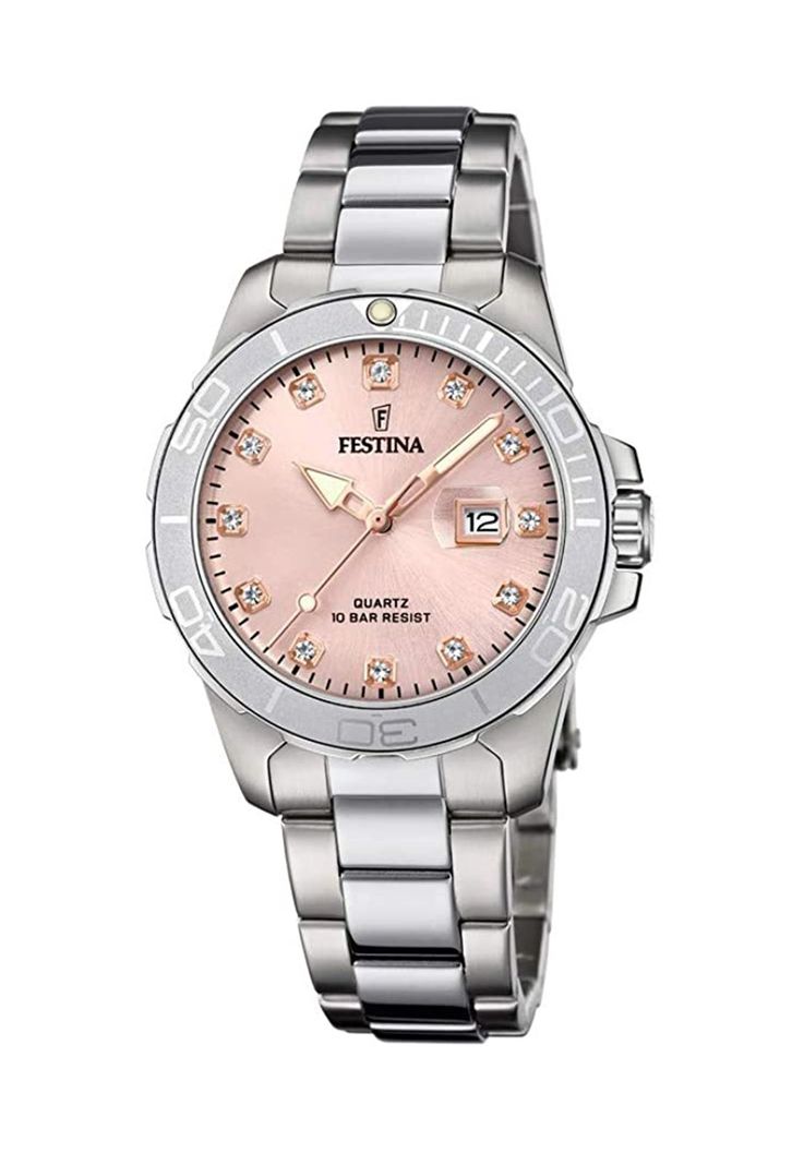 Reloj F20503/2 Festina Plateado Mujer Boyfriend Collection-0