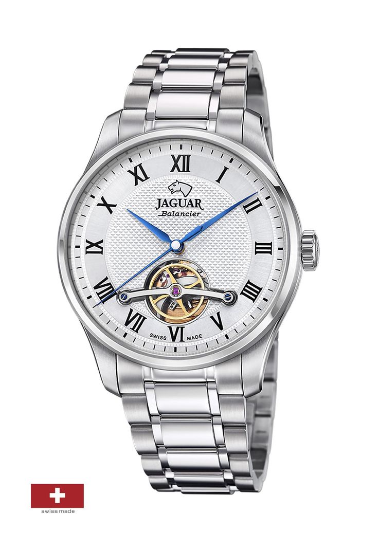 Reloj J965/2 Jaguar Plateado Hombre Automatico-1