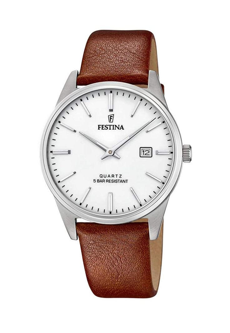 Reloj F20512/2 Festina Plateado Hombre Acero Clásico-0