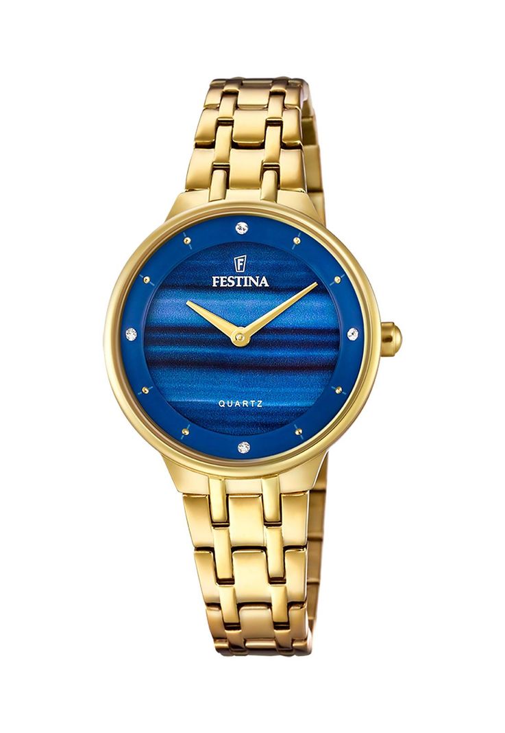 Reloj F20601/A Festina Azul Mujer Mademoiselle Dorado