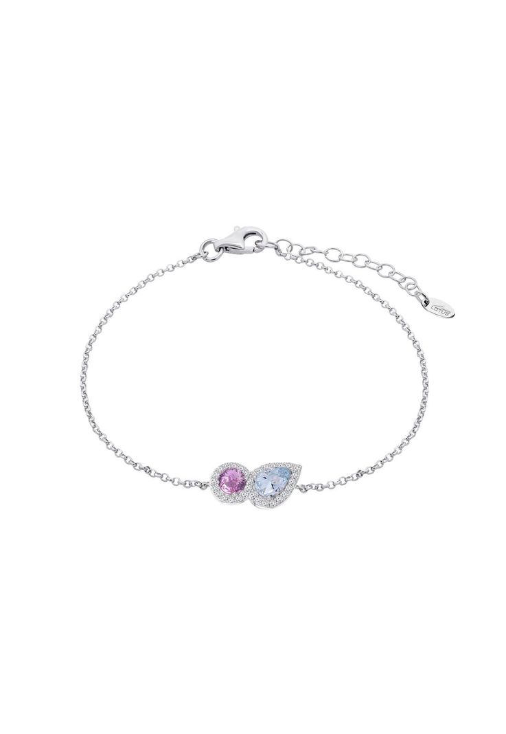 Pulsera Lp3841-2/1 Lotus Silver Mujer Leros Plateado Metalico