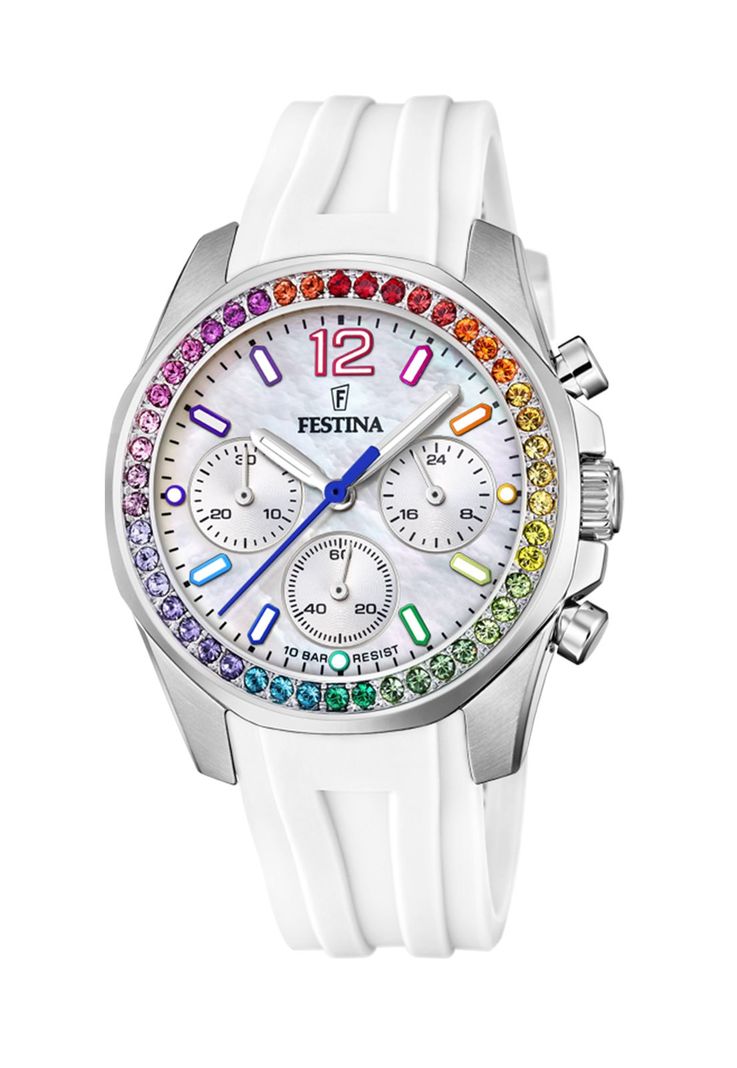 Reloj F20610/2 Festina Blanco Nácar Mujer Boyfriend Collection-0