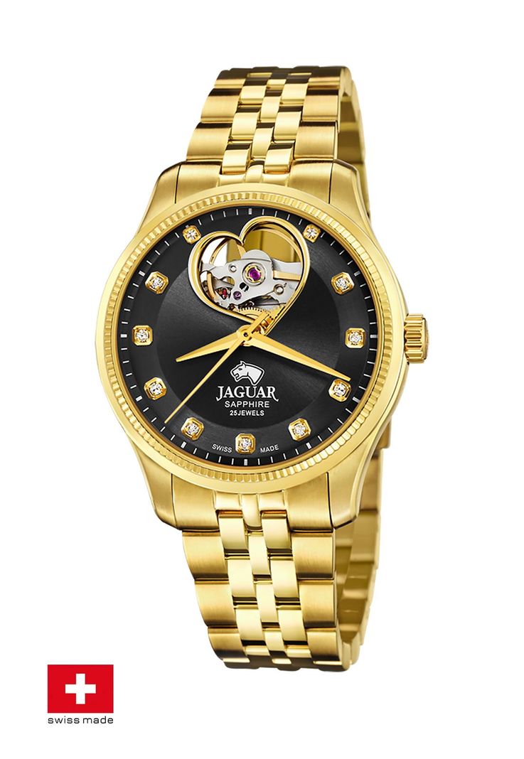 Reloj J996/2 Jaguar Swiss Negro Mujer Automático-1