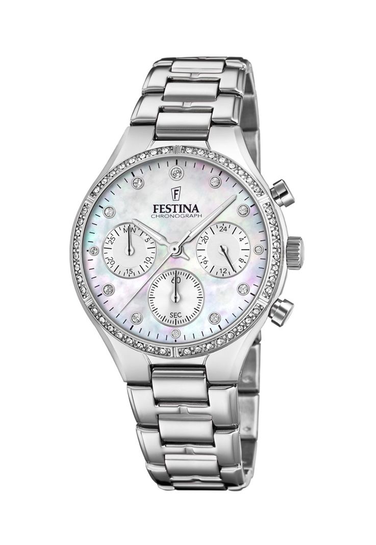 Reloj F20401/1 Festina Blanco Mujer Boyfriend Collection-0