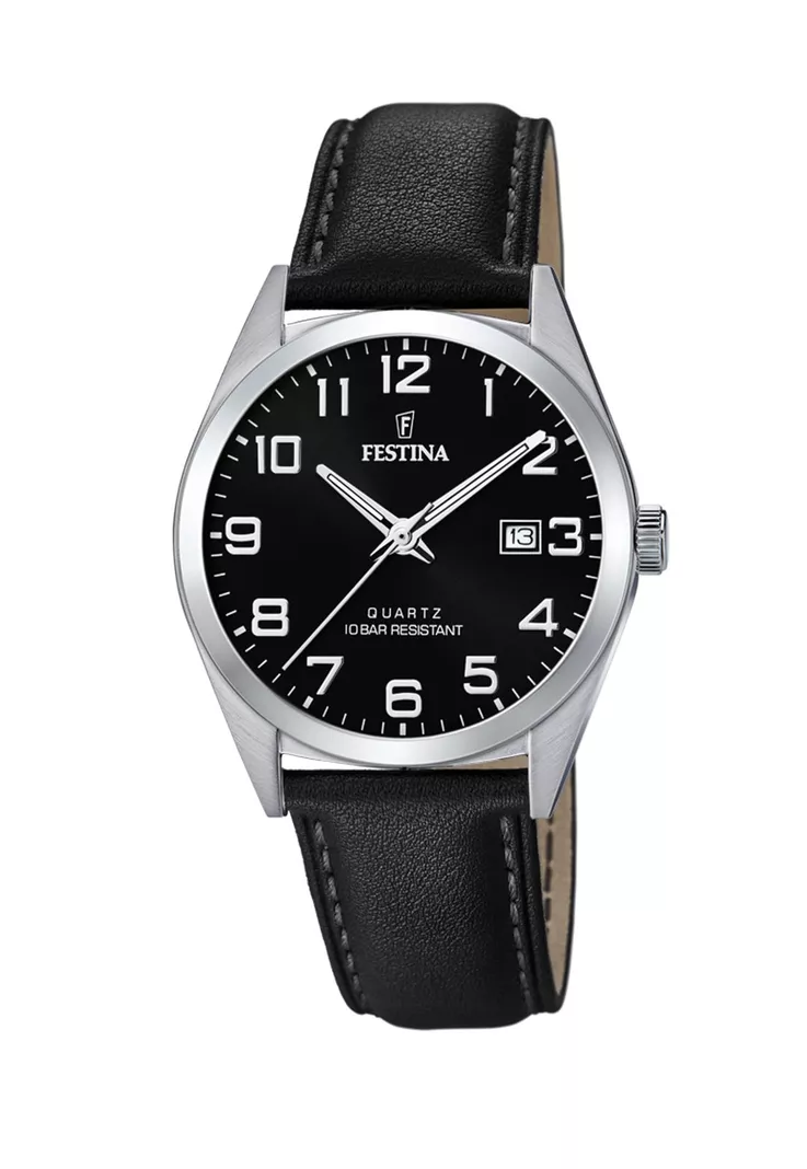 Reloj F20446/3 Festina Negro Hombre Acero Clásico-0