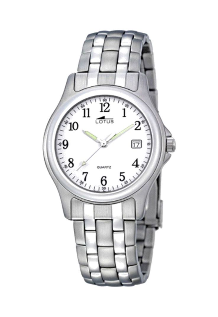 Reloj 15150/A Lotus Blanco Hombre Acero Clasico