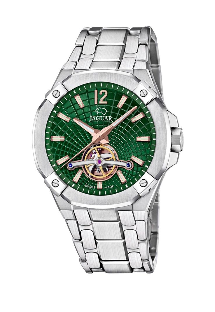 Reloj J1007/3 Jaguar Swiss Verde Hombre Automático-0