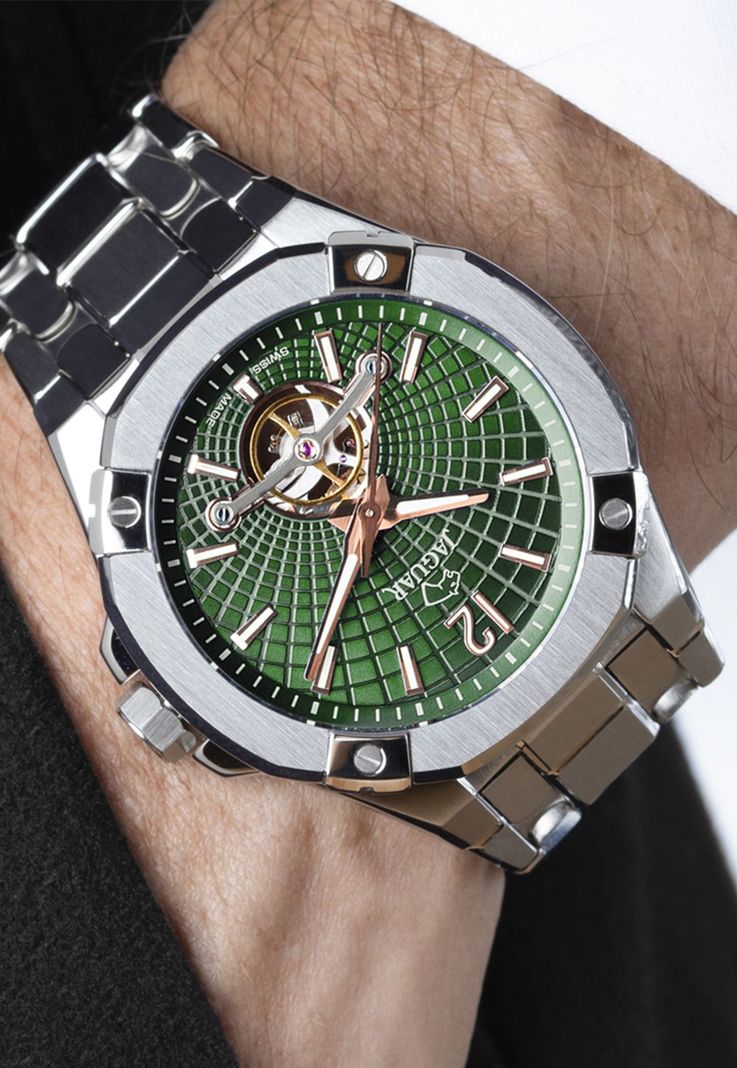 Reloj J1007/3 Jaguar Swiss Verde Hombre Automático-3